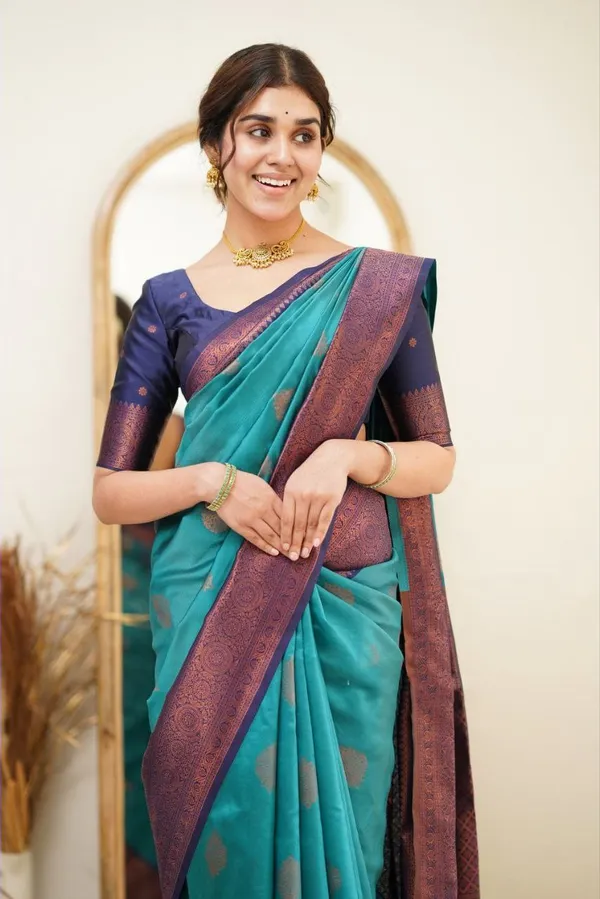 BLUE_PURE_BANARASI_SAREE